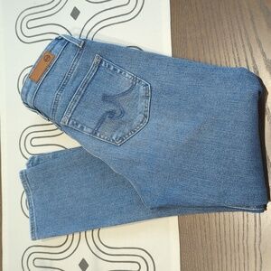 AG Prima Crop Jeans, Lt Blue, Size 25R